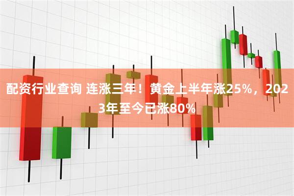 配资行业查询 连涨三年！黄金上半年涨25%，2023年至今已涨80%